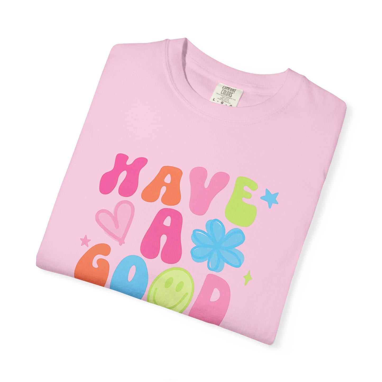 Colorful Good Vibes T-Shirt, Unisex Casual Tee, Positive Quote Shirt, Gift for Friends, Summer Outfit, Mood Enhancer Apparel