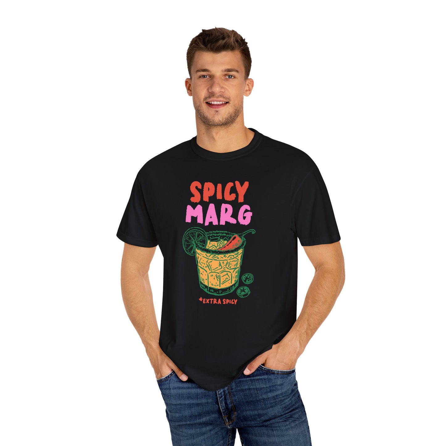 Spicy Marg Unisex T-Shirt, Perfect for Summer Parties, Tequila Lovers, Gift for Friends, Casual Wear, Fun Beach Outfit