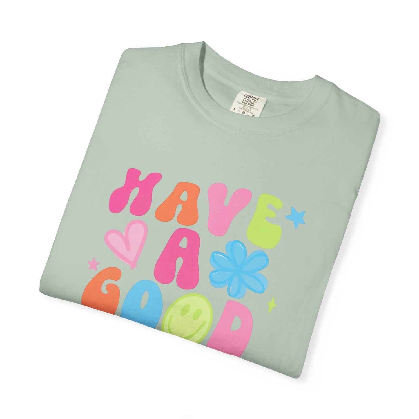 Colorful Good Vibes T-Shirt, Unisex Casual Tee, Positive Quote Shirt, Gift for Friends, Summer Outfit, Mood Enhancer Apparel