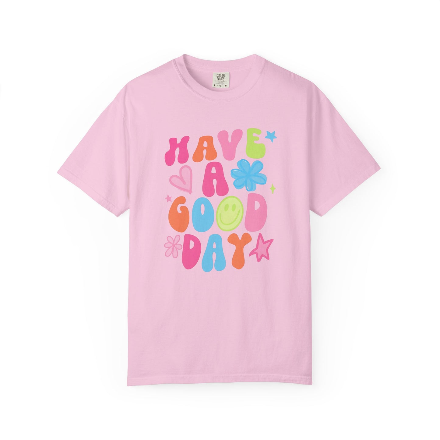 Colorful Good Vibes T-Shirt, Unisex Casual Tee, Positive Quote Shirt, Gift for Friends, Summer Outfit, Mood Enhancer Apparel