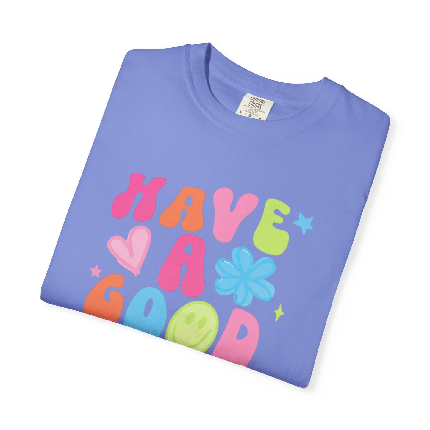Colorful Good Vibes T-Shirt, Unisex Casual Tee, Positive Quote Shirt, Gift for Friends, Summer Outfit, Mood Enhancer Apparel