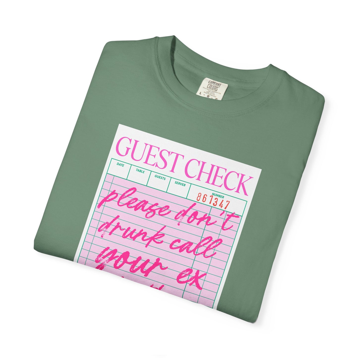 Playful Guest Check T-Shirt - Humor Tee for Bars, Parties, Bachelorette, Fun Gift, Unisex Casual Wear