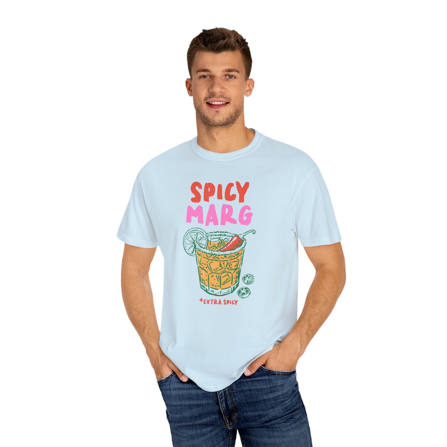 Spicy Marg Unisex T-Shirt, Perfect for Summer Parties, Tequila Lovers, Gift for Friends, Casual Wear, Fun Beach Outfit