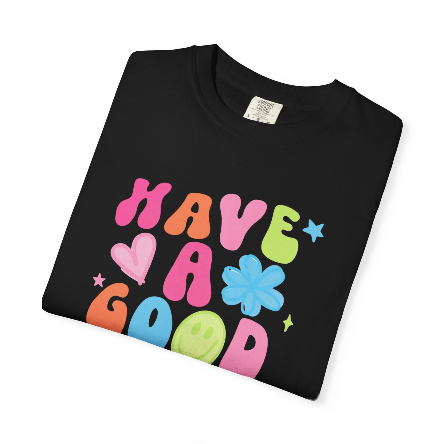 Colorful Good Vibes T-Shirt, Unisex Casual Tee, Positive Quote Shirt, Gift for Friends, Summer Outfit, Mood Enhancer Apparel