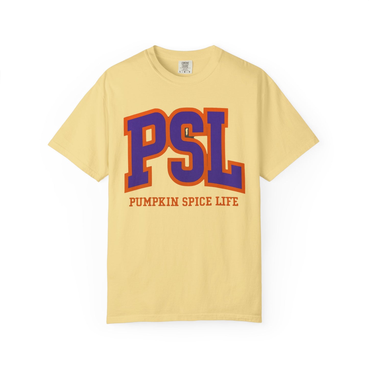 PSL Comfort Colors® T-Shirt – Pumpkin Spice Life Fall Graphic Tee