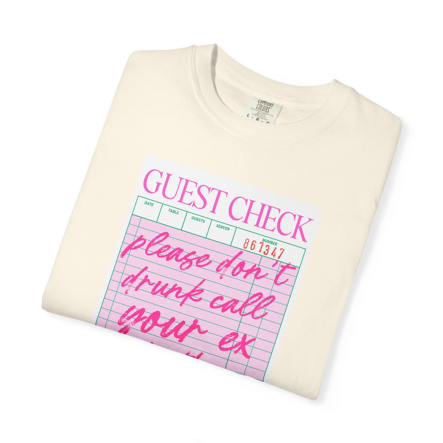 Playful Guest Check T-Shirt - Humor Tee for Bars, Parties, Bachelorette, Fun Gift, Unisex Casual Wear