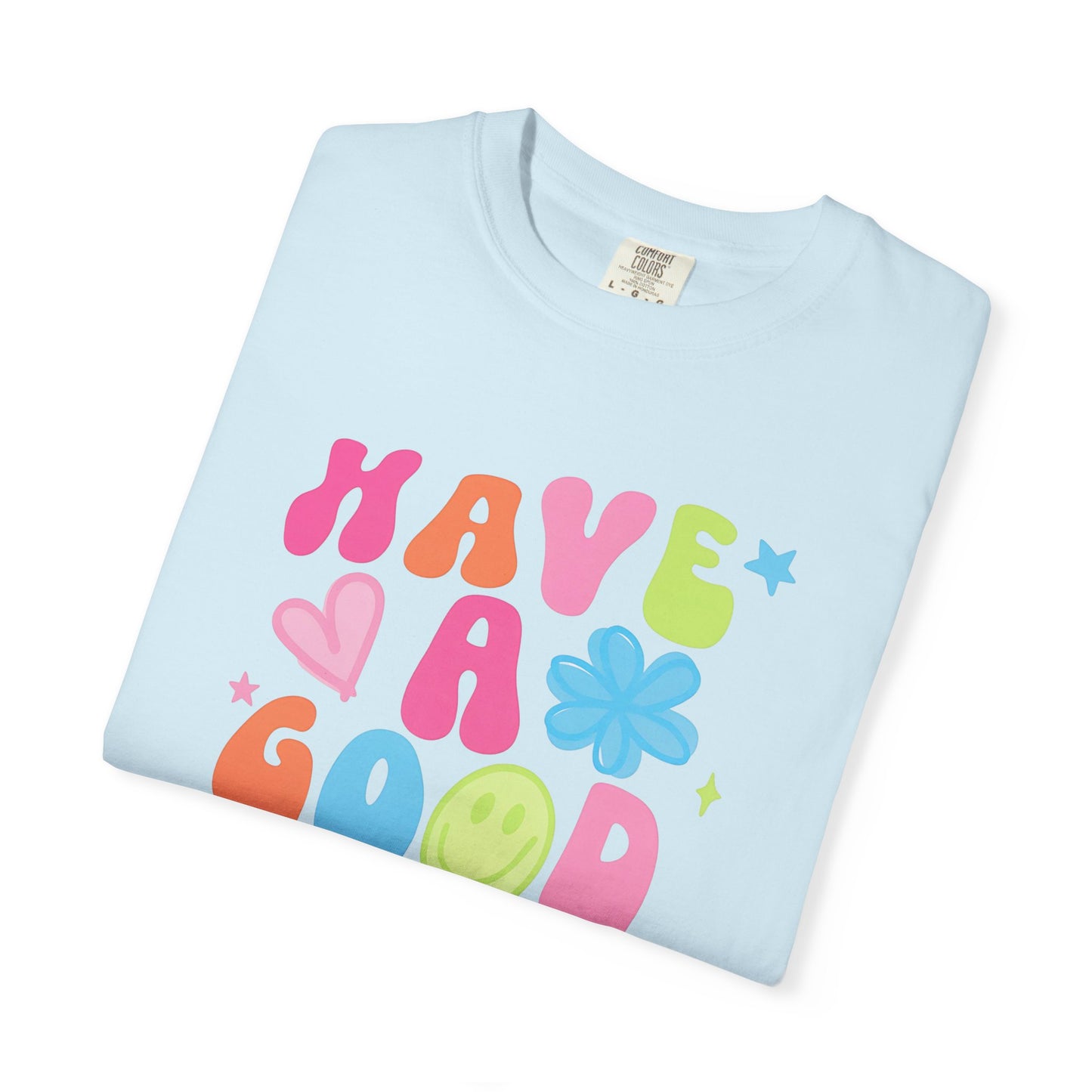 Colorful Good Vibes T-Shirt, Unisex Casual Tee, Positive Quote Shirt, Gift for Friends, Summer Outfit, Mood Enhancer Apparel