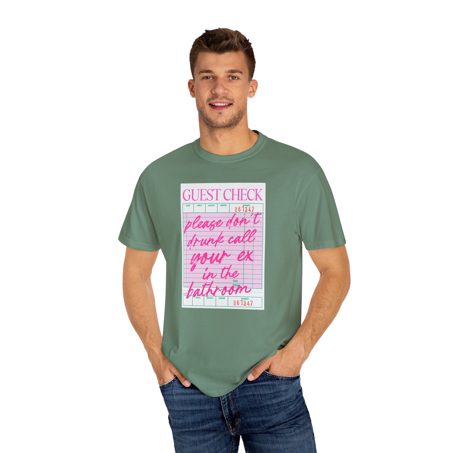 Playful Guest Check T-Shirt - Humor Tee for Bars, Parties, Bachelorette, Fun Gift, Unisex Casual Wear