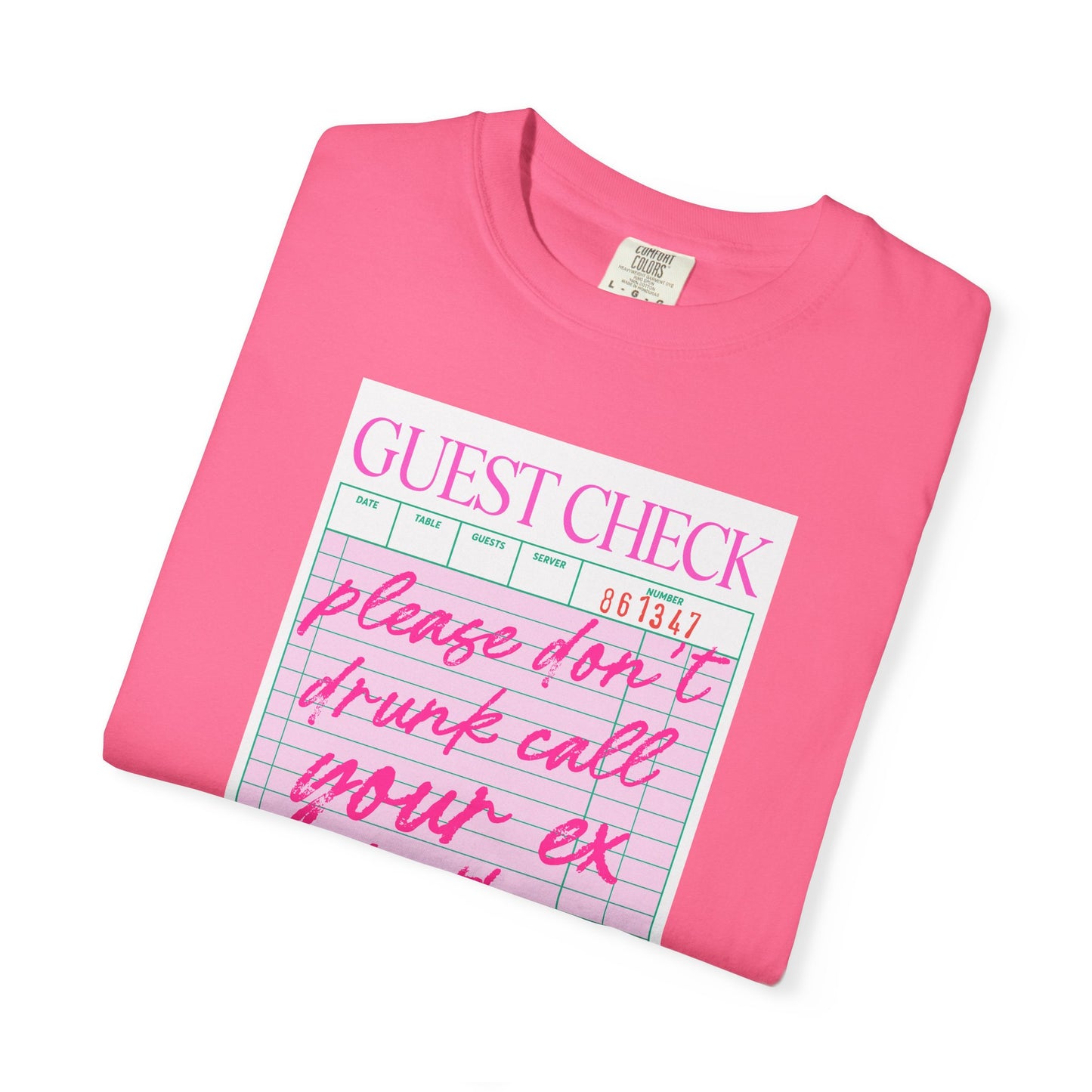 Playful Guest Check T-Shirt - Humor Tee for Bars, Parties, Bachelorette, Fun Gift, Unisex Casual Wear