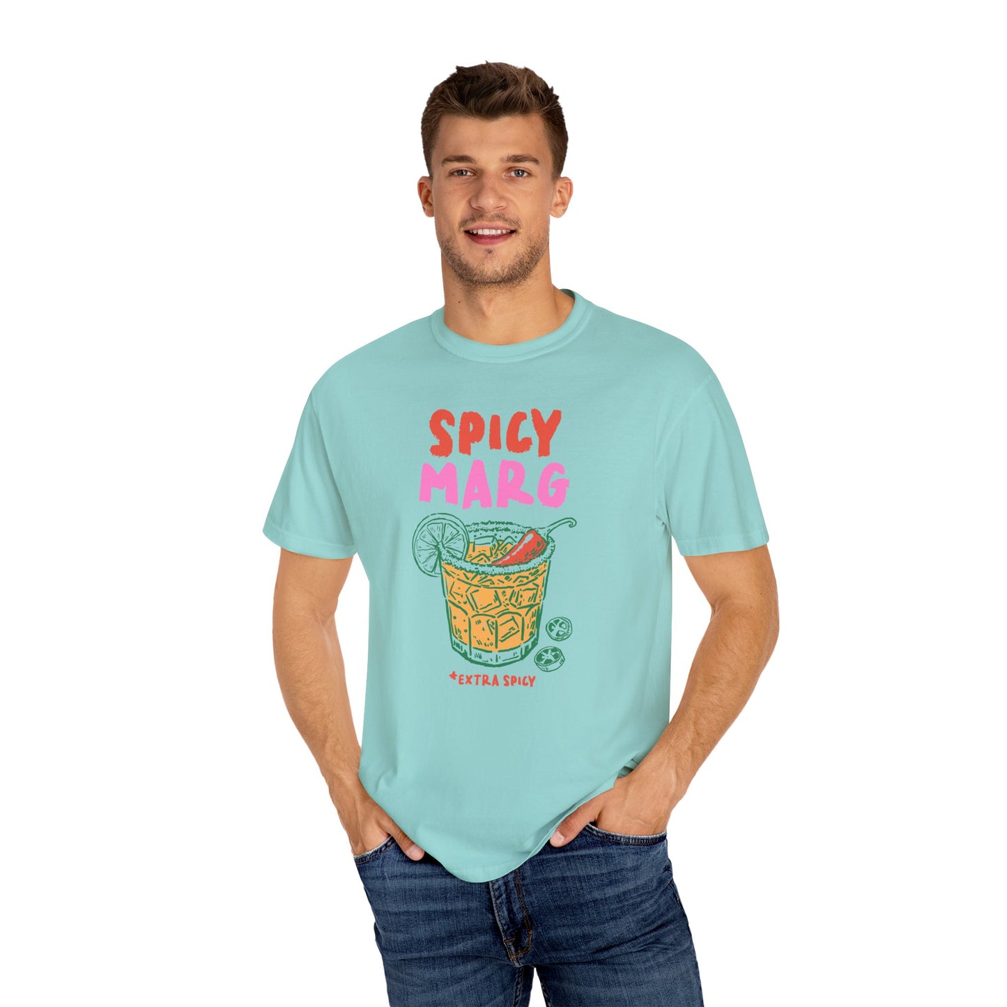 Spicy Marg Unisex T-Shirt, Perfect for Summer Parties, Tequila Lovers, Gift for Friends, Casual Wear, Fun Beach Outfit