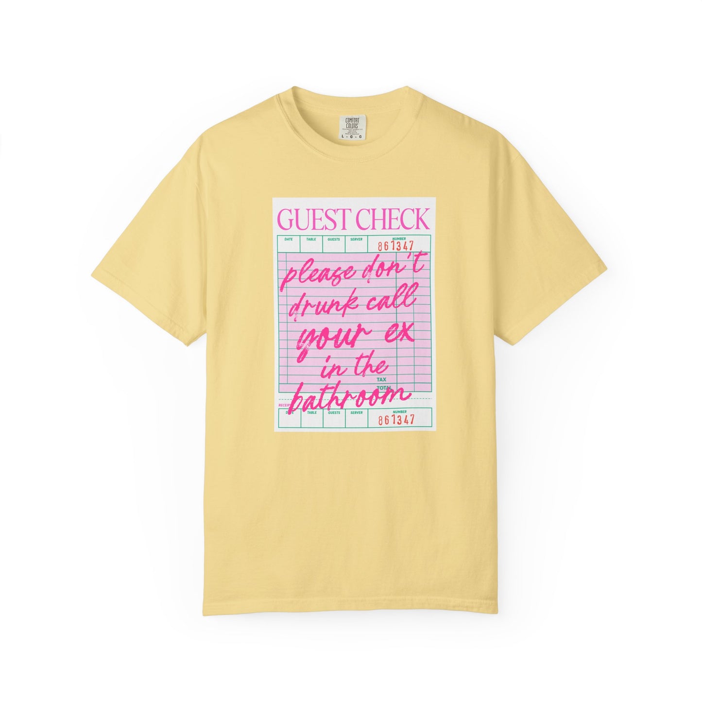 Playful Guest Check T-Shirt - Humor Tee for Bars, Parties, Bachelorette, Fun Gift, Unisex Casual Wear