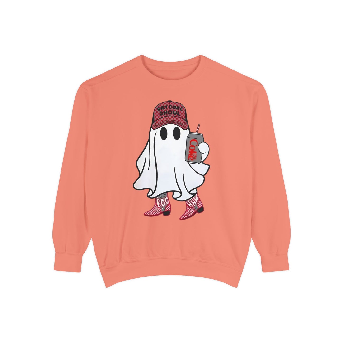Diet Coke Ghoul Comfort Colors® Halloween Sweatshirt – Spooky Cute Ghost Crewneck