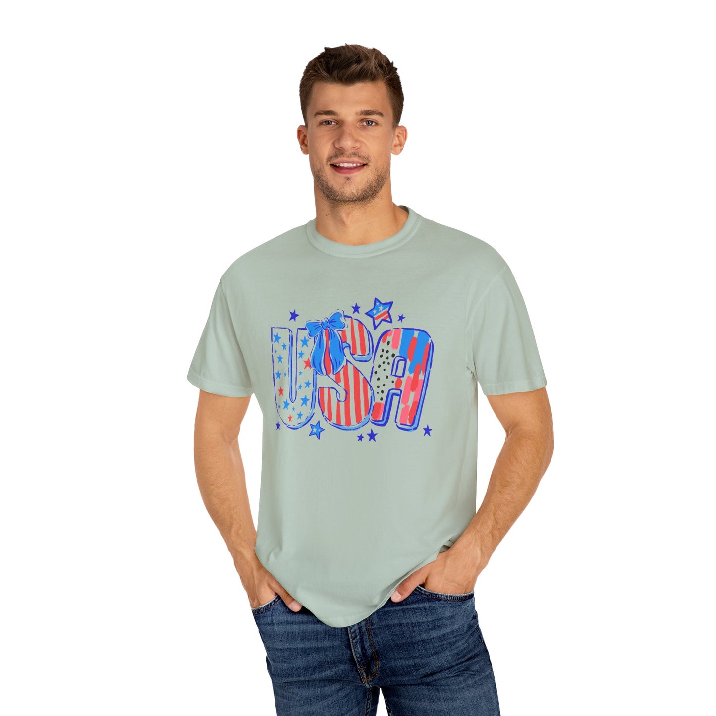 Patriotic USA T-Shirt for Celebrations, Unisex Casual Wear, 4th of July, Barbecues, Festivals, Gifts