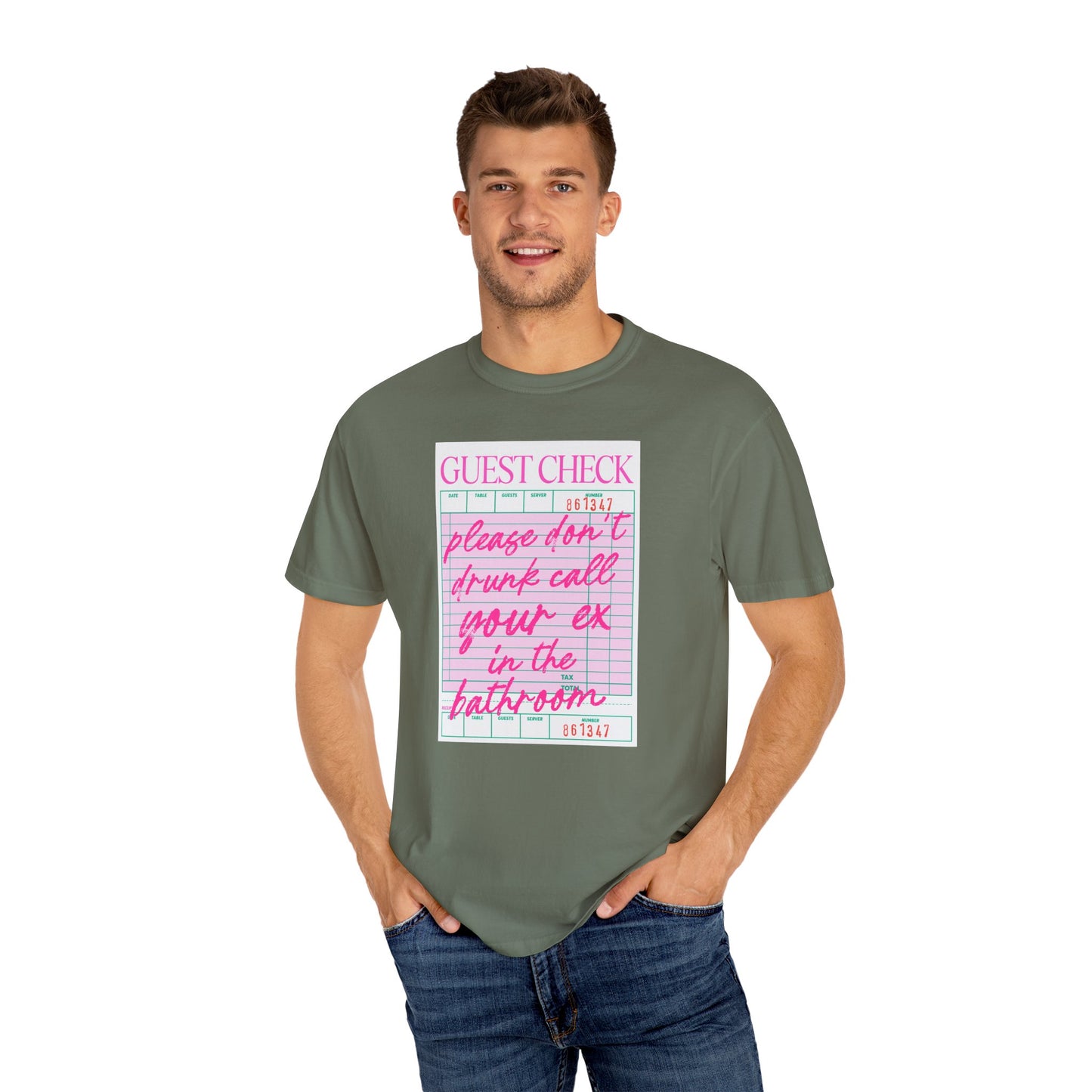 Playful Guest Check T-Shirt - Humor Tee for Bars, Parties, Bachelorette, Fun Gift, Unisex Casual Wear