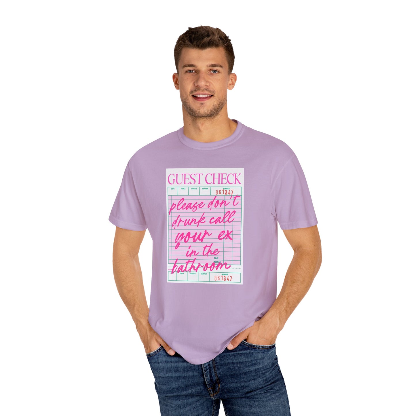 Playful Guest Check T-Shirt - Humor Tee for Bars, Parties, Bachelorette, Fun Gift, Unisex Casual Wear