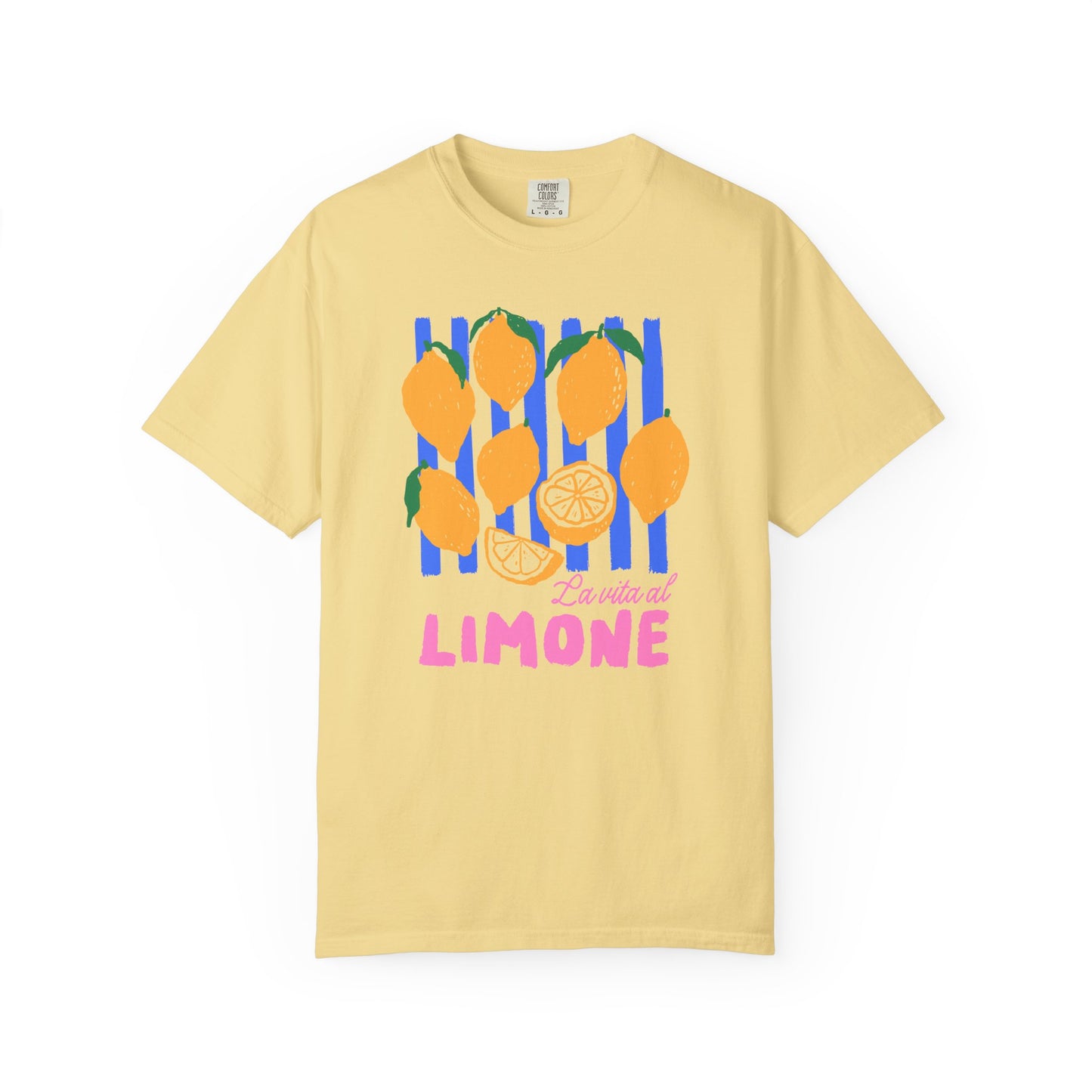 Citrus Vibes Tee - Unisex Garment-Dyed T-shirt, Lemon Graphic Tee, Summer Wardrobe Essential, Gift for Citrus Lovers, Fun and Fresh Outfit