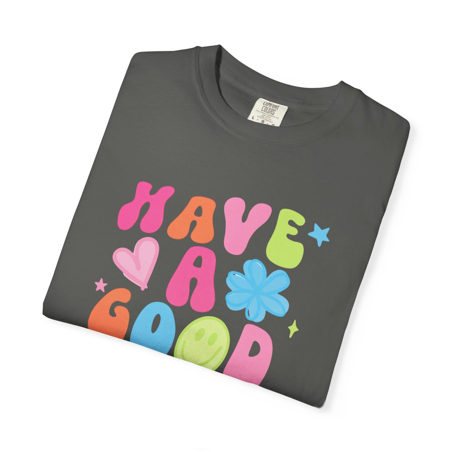 Colorful Good Vibes T-Shirt, Unisex Casual Tee, Positive Quote Shirt, Gift for Friends, Summer Outfit, Mood Enhancer Apparel