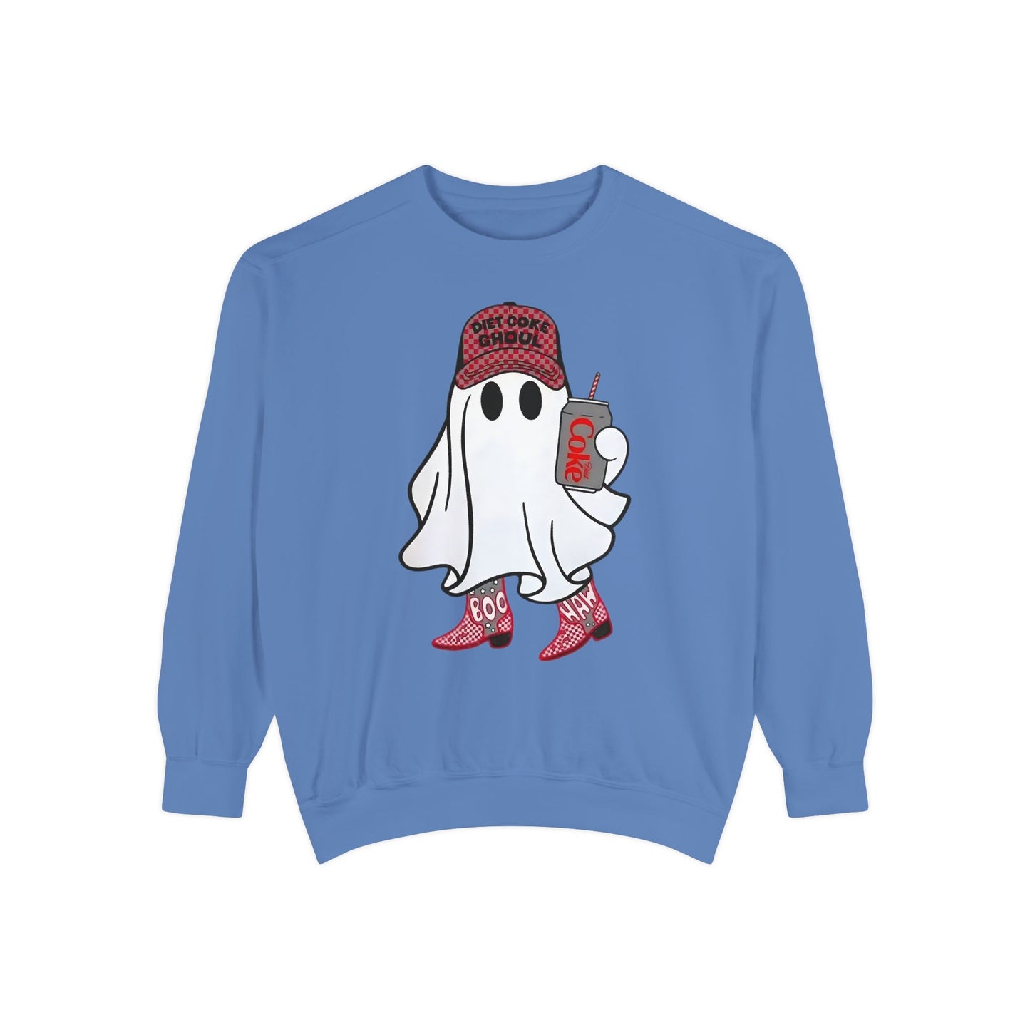 Diet Coke Ghoul Comfort Colors® Halloween Sweatshirt – Spooky Cute Ghost Crewneck