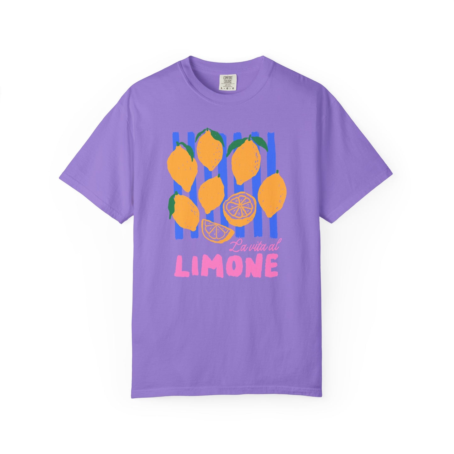 Citrus Vibes Tee - Unisex Garment-Dyed T-shirt, Lemon Graphic Tee, Summer Wardrobe Essential, Gift for Citrus Lovers, Fun and Fresh Outfit