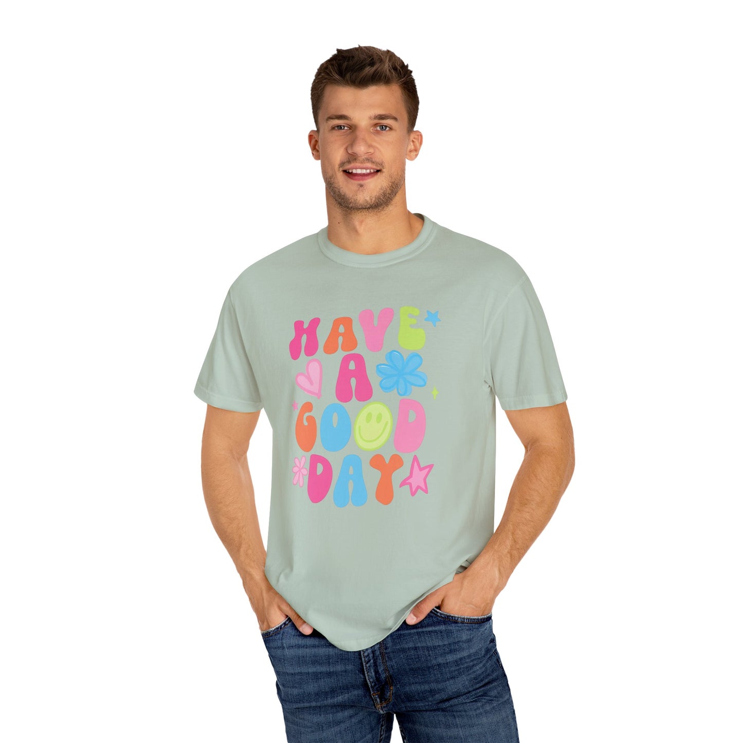 Colorful Good Vibes T-Shirt, Unisex Casual Tee, Positive Quote Shirt, Gift for Friends, Summer Outfit, Mood Enhancer Apparel