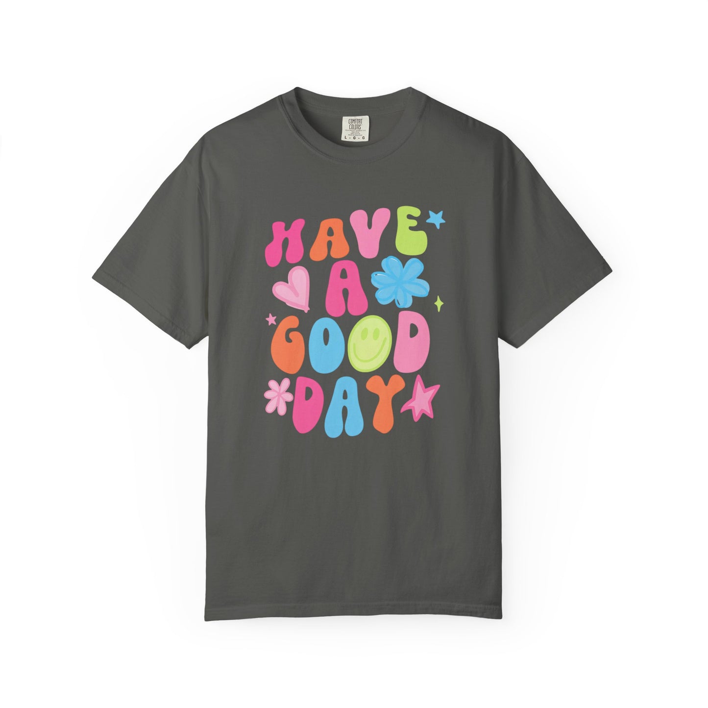 Colorful Good Vibes T-Shirt, Unisex Casual Tee, Positive Quote Shirt, Gift for Friends, Summer Outfit, Mood Enhancer Apparel