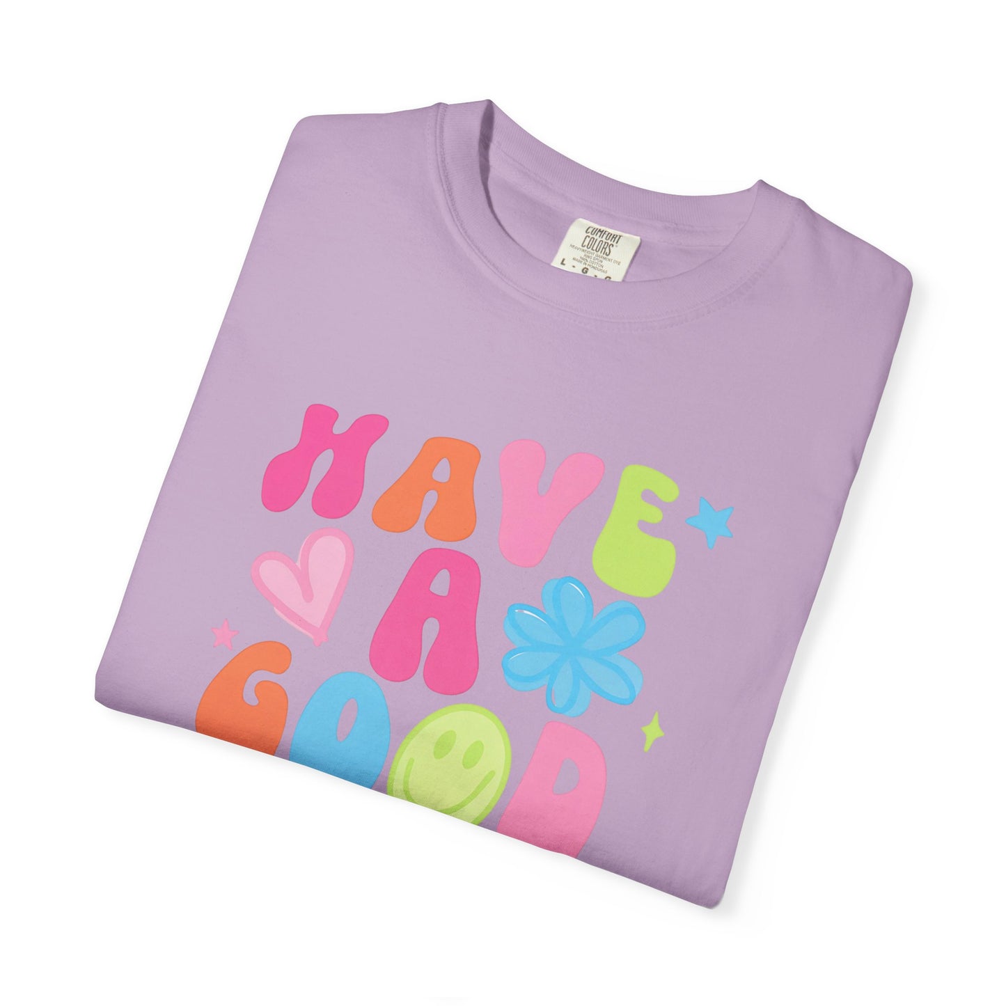 Colorful Good Vibes T-Shirt, Unisex Casual Tee, Positive Quote Shirt, Gift for Friends, Summer Outfit, Mood Enhancer Apparel
