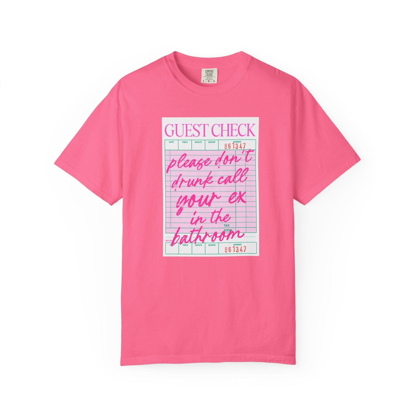 Playful Guest Check T-Shirt - Humor Tee for Bars, Parties, Bachelorette, Fun Gift, Unisex Casual Wear