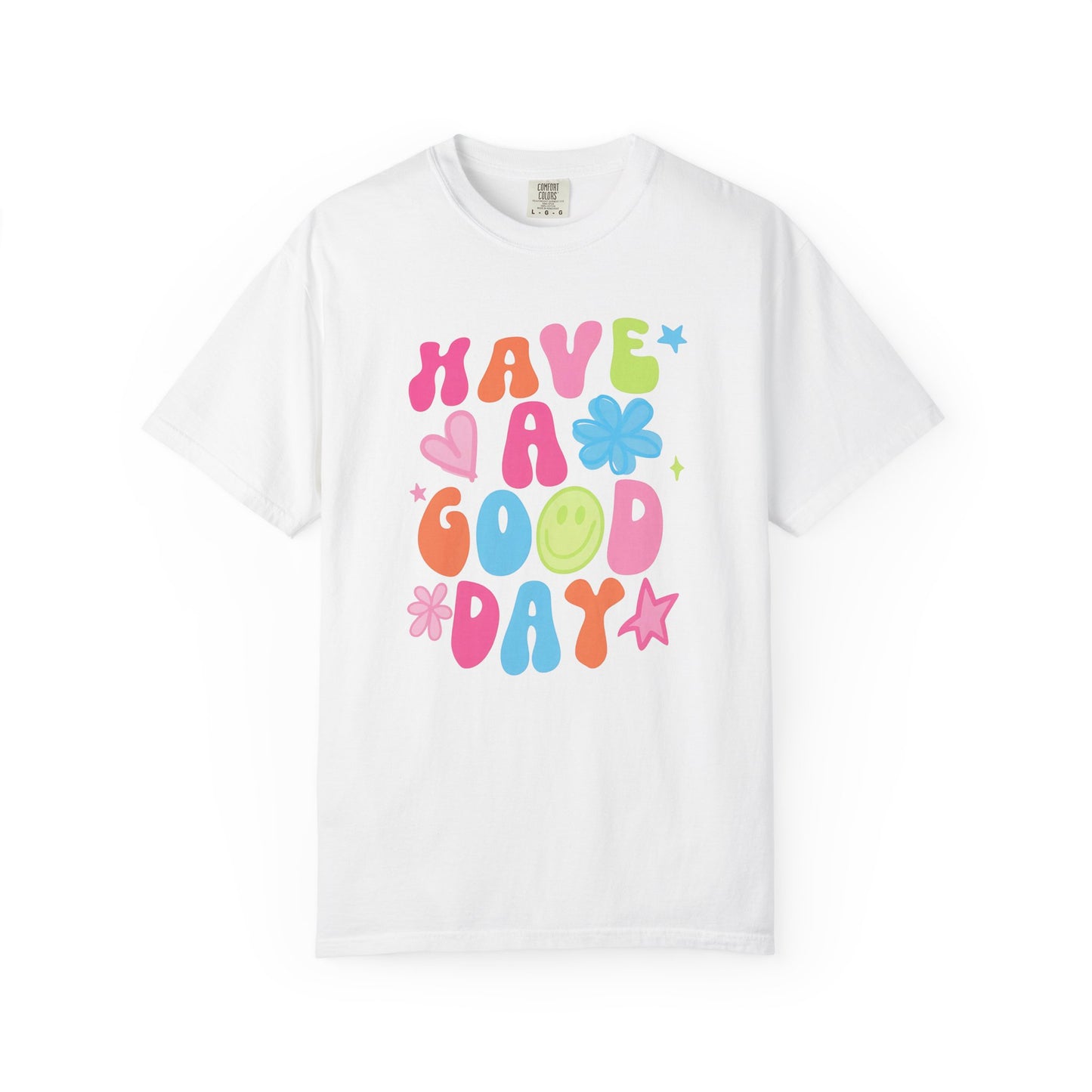 Colorful Good Vibes T-Shirt, Unisex Casual Tee, Positive Quote Shirt, Gift for Friends, Summer Outfit, Mood Enhancer Apparel
