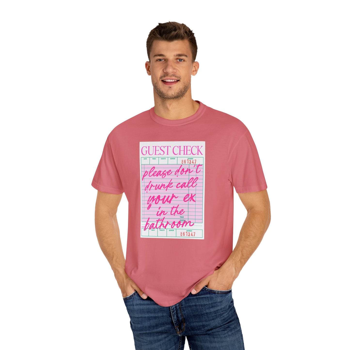 Playful Guest Check T-Shirt - Humor Tee for Bars, Parties, Bachelorette, Fun Gift, Unisex Casual Wear