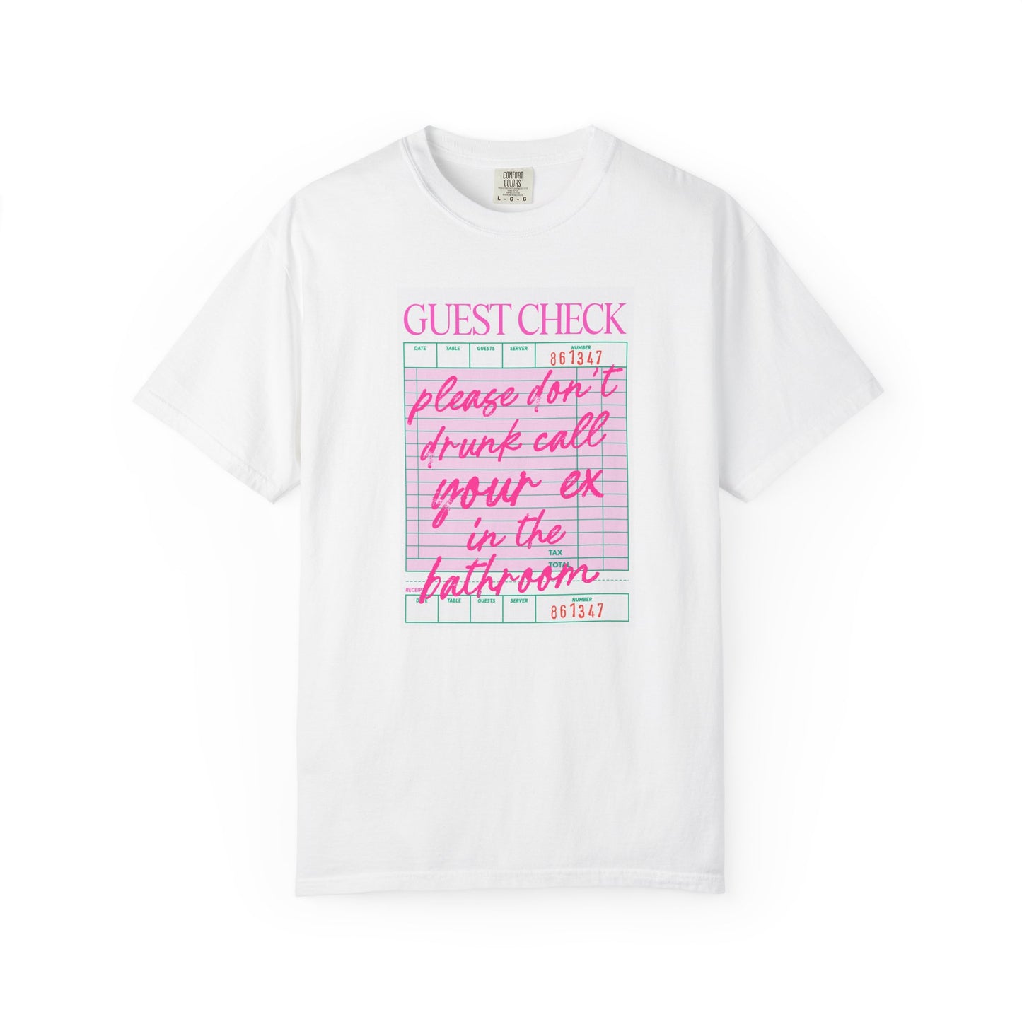 Playful Guest Check T-Shirt - Humor Tee for Bars, Parties, Bachelorette, Fun Gift, Unisex Casual Wear