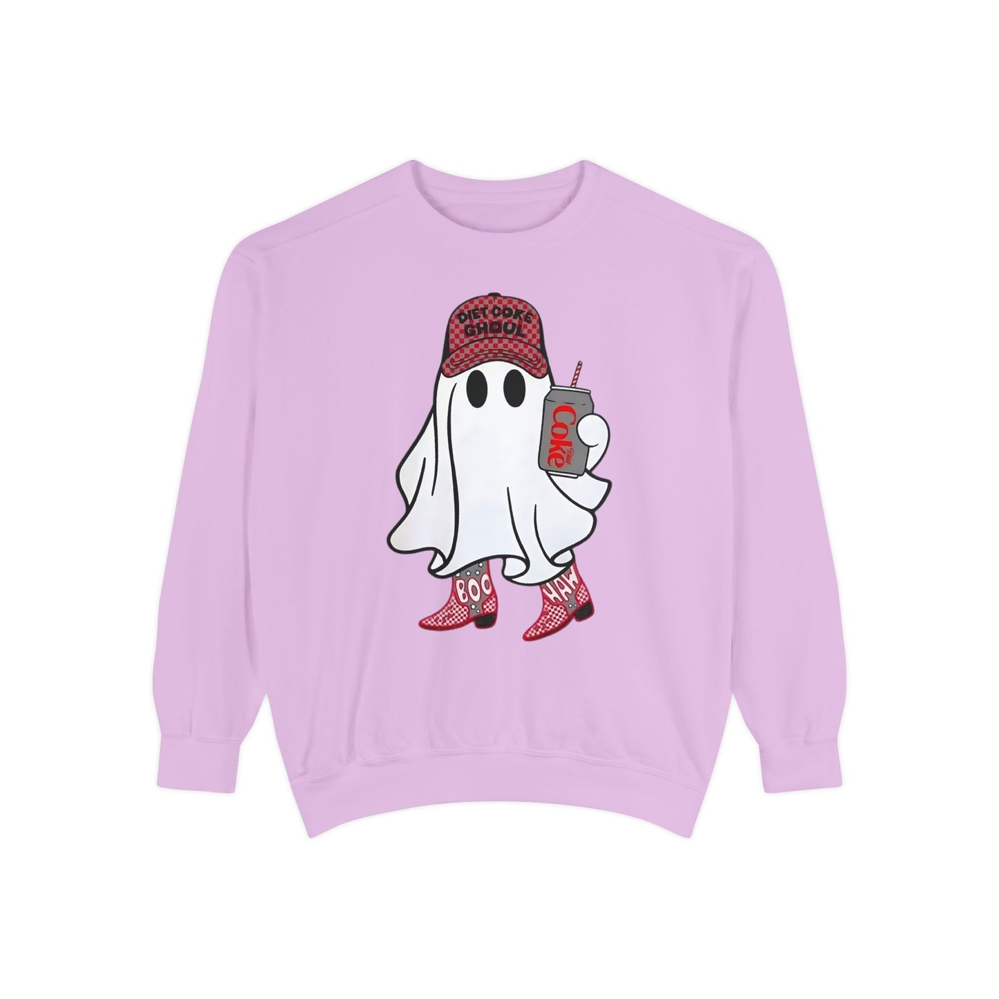 Diet Coke Ghoul Comfort Colors® Halloween Sweatshirt – Spooky Cute Ghost Crewneck
