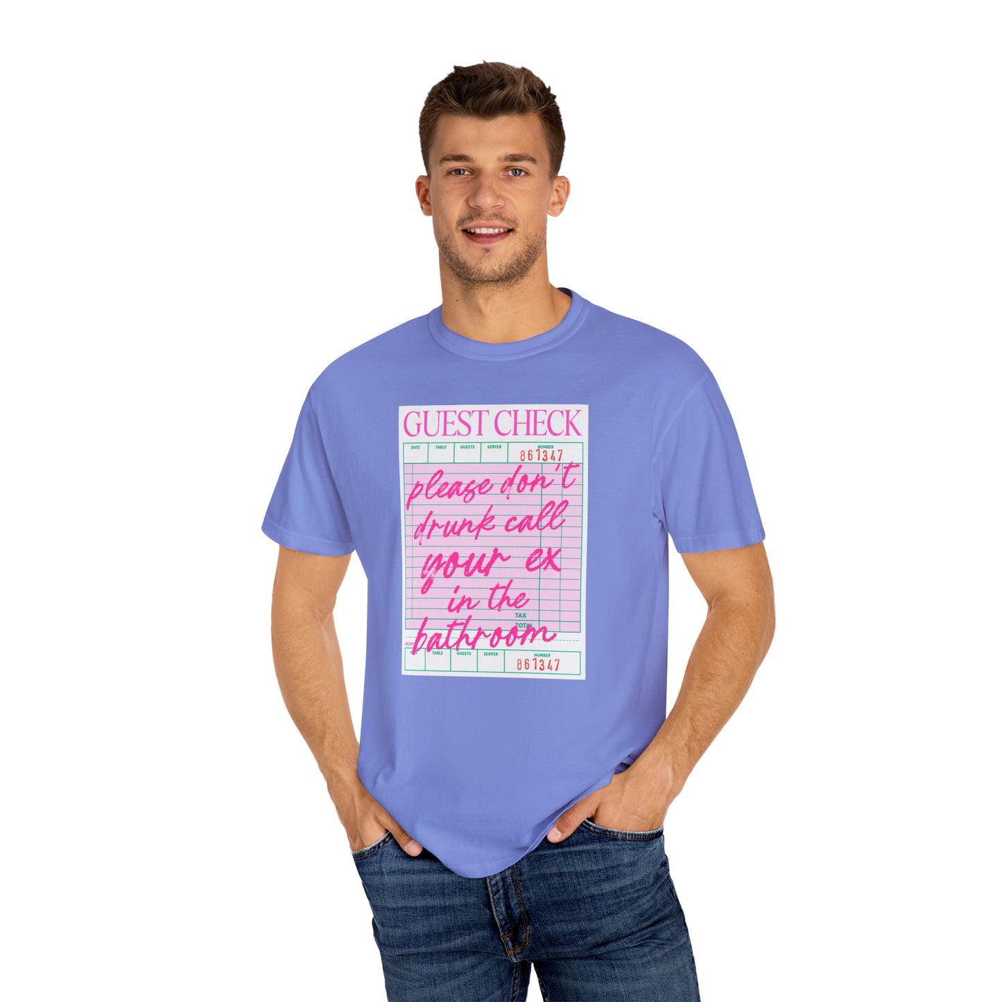Guest Check Humor T-Shirt | Fun Gift for Friends, Quirky Graphic Tee, Casual Wear, Birthday Present, Restaurant Theme Apparel