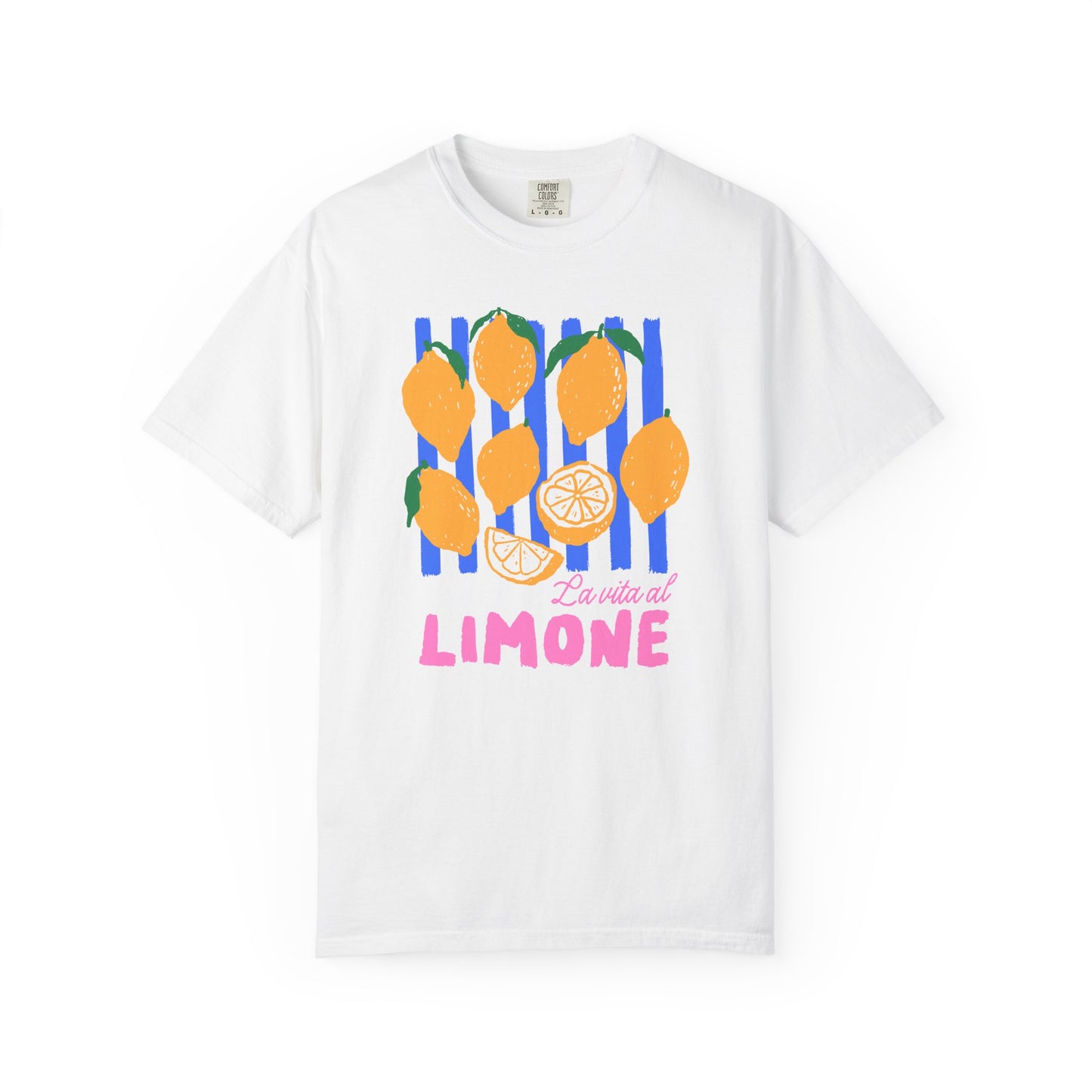 Citrus Vibes Tee - Unisex Garment-Dyed T-shirt, Lemon Graphic Tee, Summer Wardrobe Essential, Gift for Citrus Lovers, Fun and Fresh Outfit