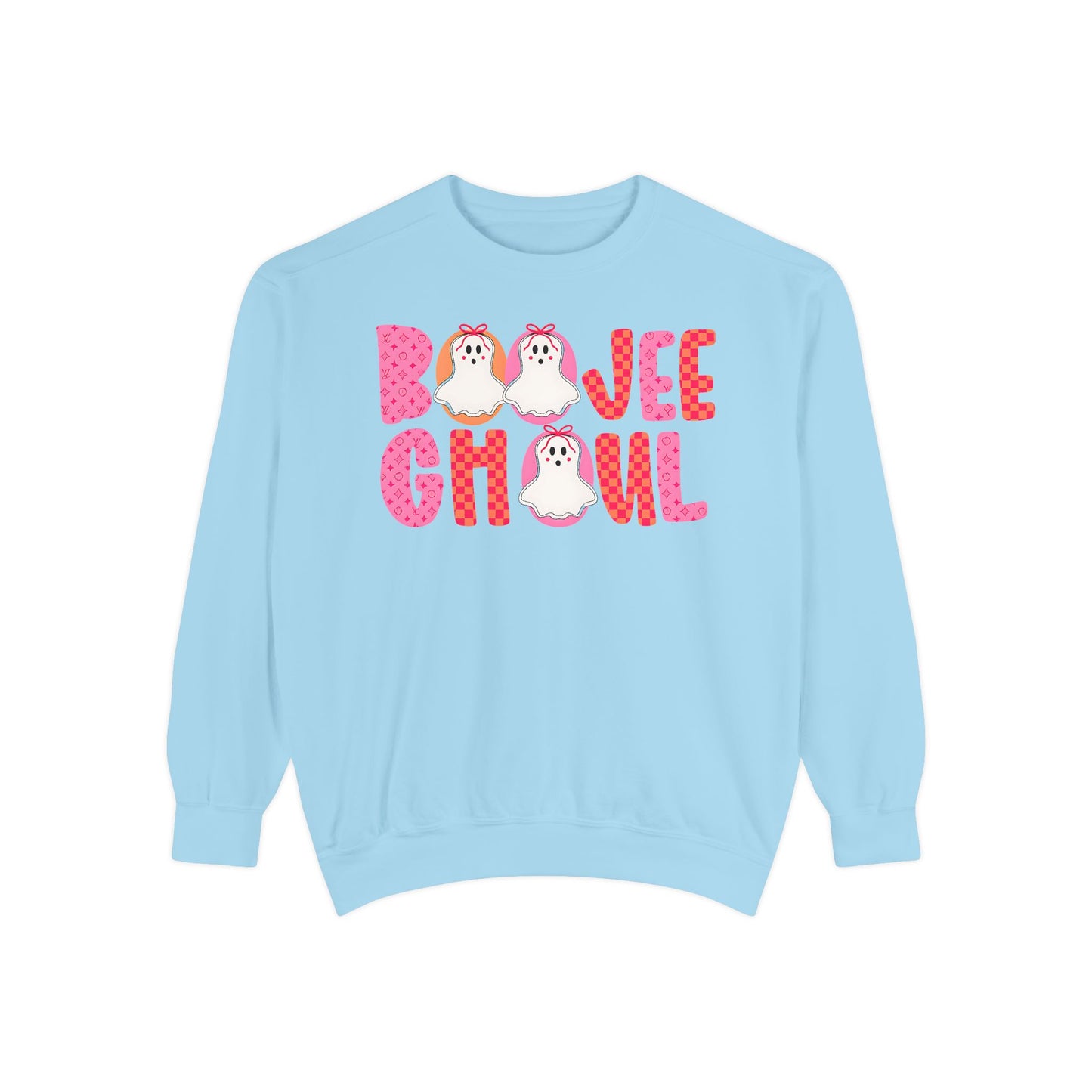 Boojee Ghoul Halloween Comfort Colors® Sweatshirt – Cute Pink Ghost Crewneck