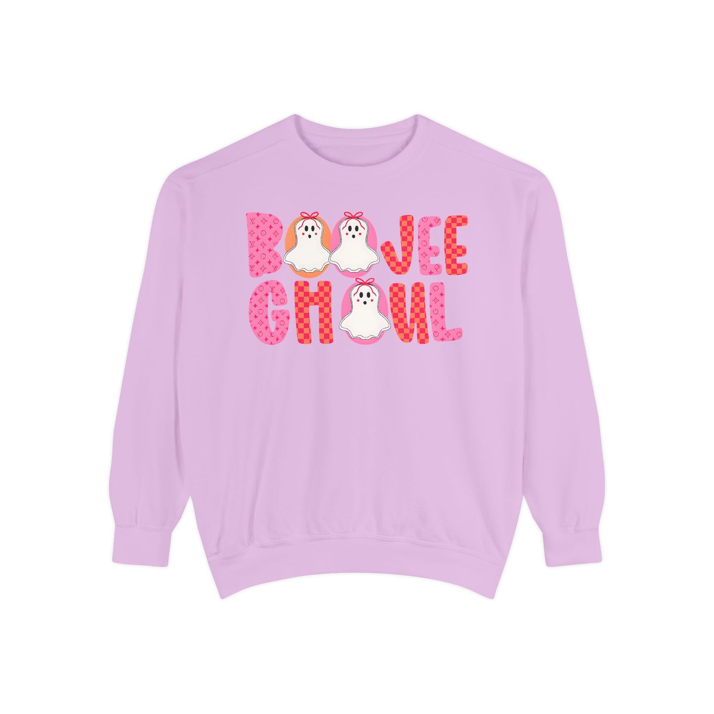 Boojee Ghoul Halloween Comfort Colors® Sweatshirt – Cute Pink Ghost Crewneck