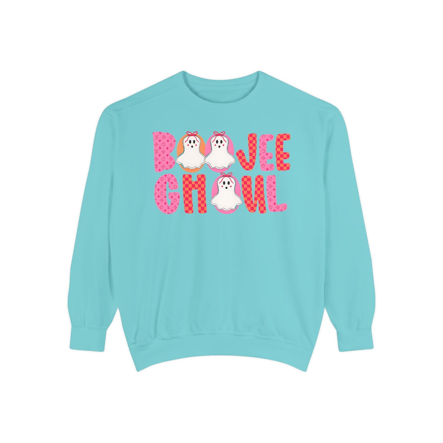 Boojee Ghoul Halloween Comfort Colors® Sweatshirt – Cute Pink Ghost Crewneck