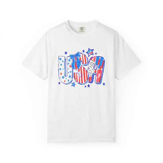 Patriotic USA T-Shirt for Celebrations, Unisex Casual Wear, 4th of July, Barbecues, Festivals, Gifts