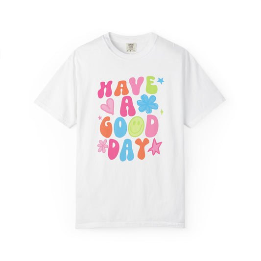 Colorful Good Vibes T-Shirt, Unisex Casual Tee, Positive Quote Shirt, Gift for Friends, Summer Outfit, Mood Enhancer Apparel